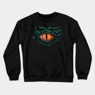 Green dragon eye, fantasy creature Crewneck Sweatshirt